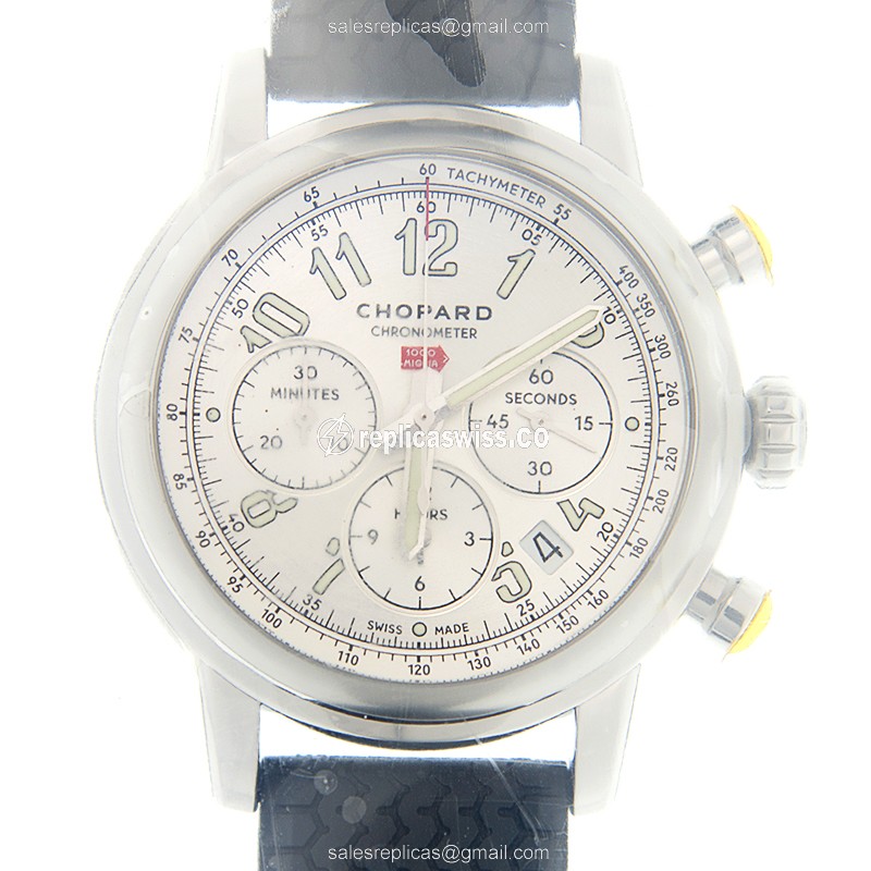 Chopard 168589-3001 Replica - Automatic - Steel Case - Silver Dial - Black Rubber Strap